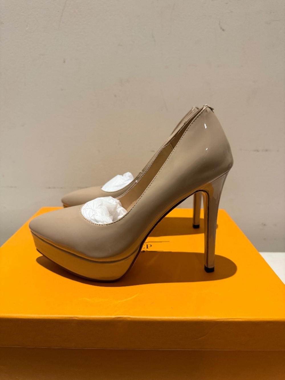 Classic Beige Platform Heels